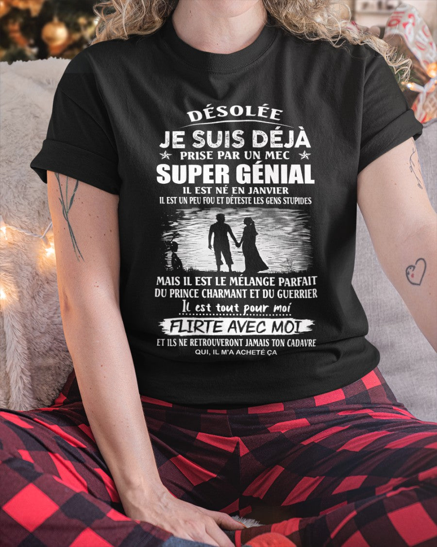 Janvier – Petit ami incroyable né en janvier – Cadeau spécial pour votre petite amie – TOP01 (SKU26T-01112-01)