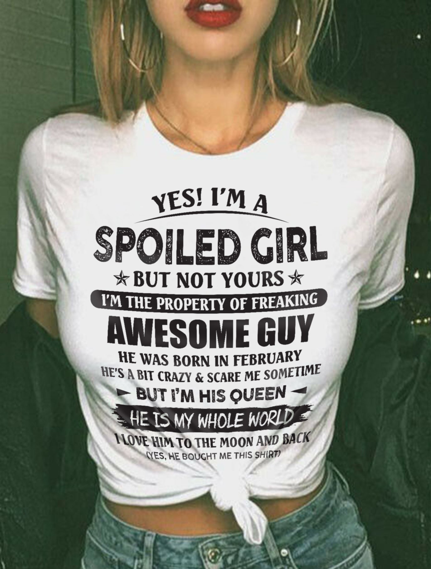 February – Awesome Boyfriend Born In February – Special gift for your Girlfriend – TOP02 (SKU07-144-02)