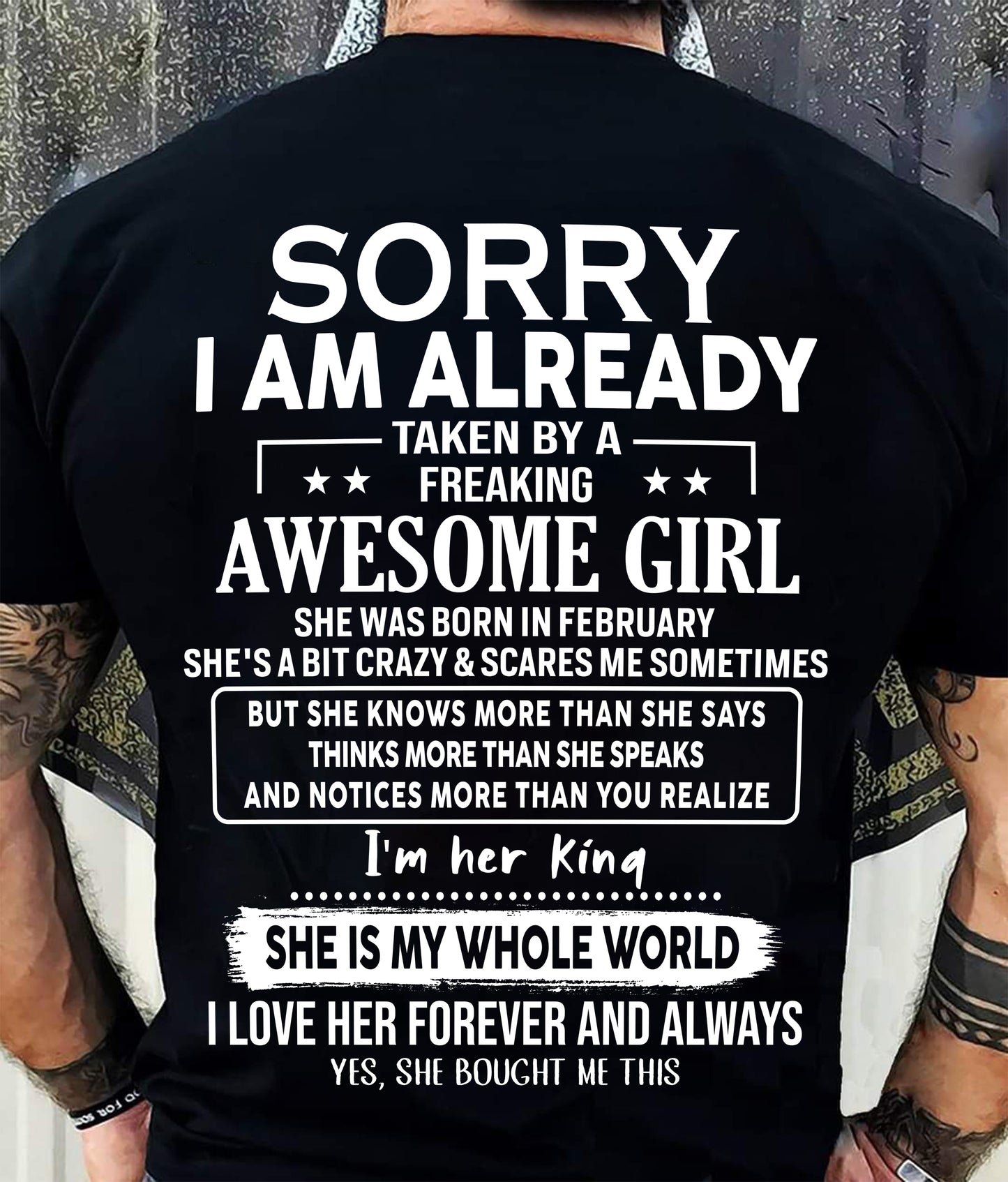 February - Awesome Girlfriend Born In February - Special gift for your Boyfriend - TOP02 (SKU2608-21-02)