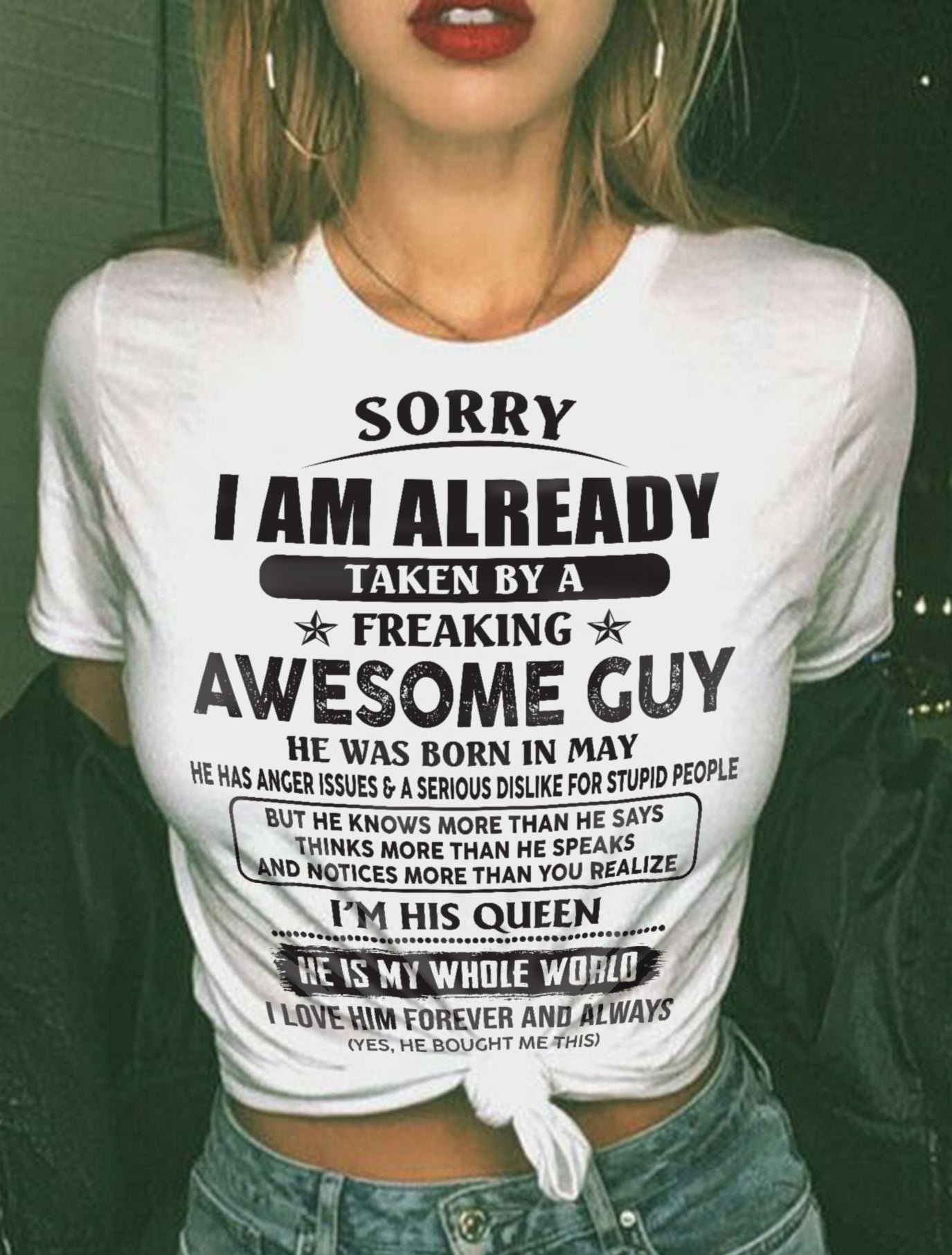 May - Awesome Boyfriend Born In May - Special gift for your Girlfriend - TOP05 (SKU07-177-05)