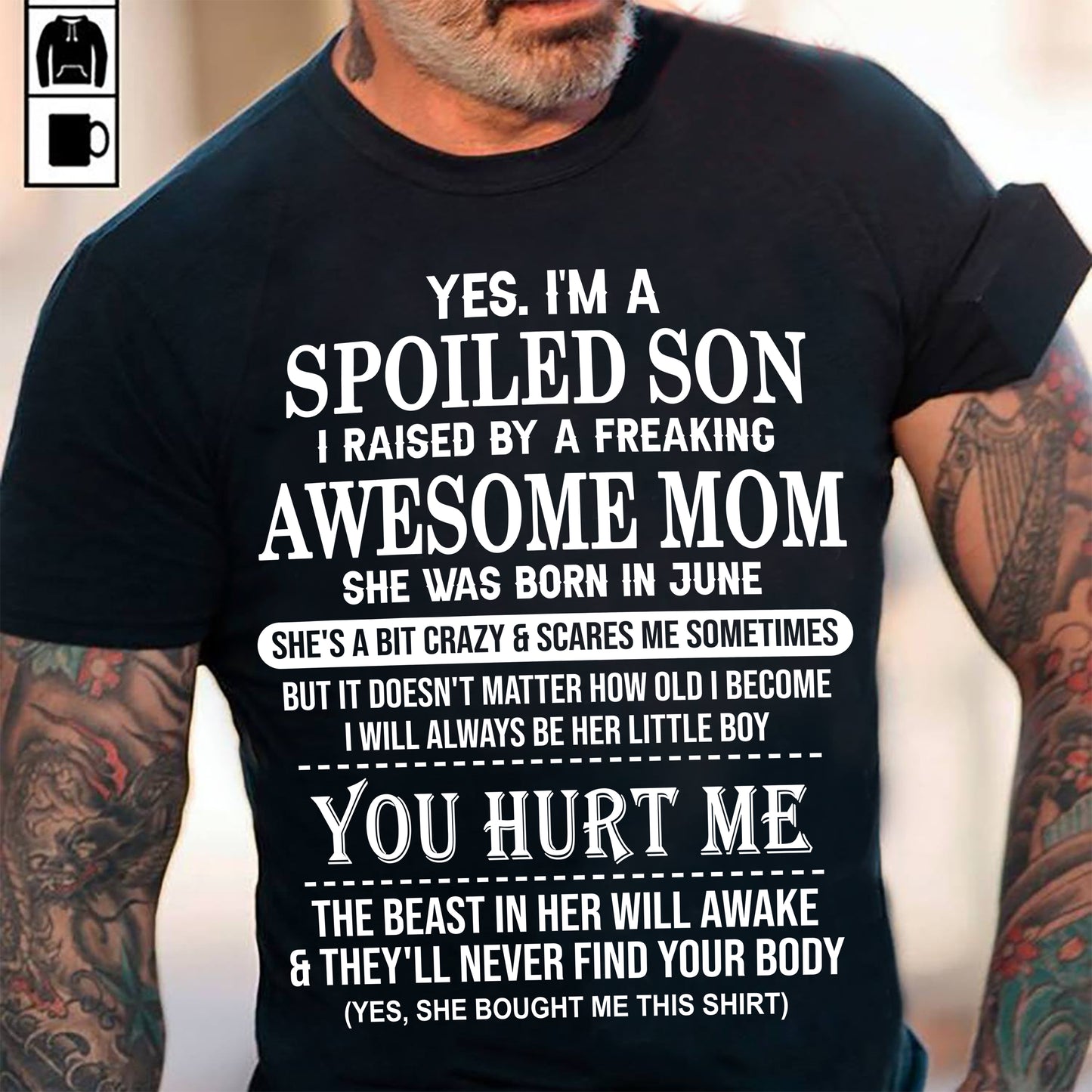 June - Awesome Mom Born In June - Special Gift For Your Son - TOP06 (SKU11-61-06)