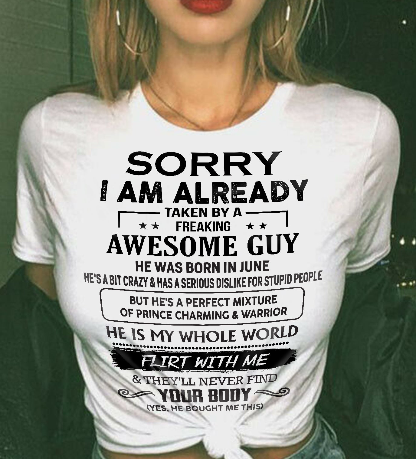 June – Awesome Boyfriend Born In June – Special Gift For Your Girlfriend – TOP06 (SKU26S-01-35-06)