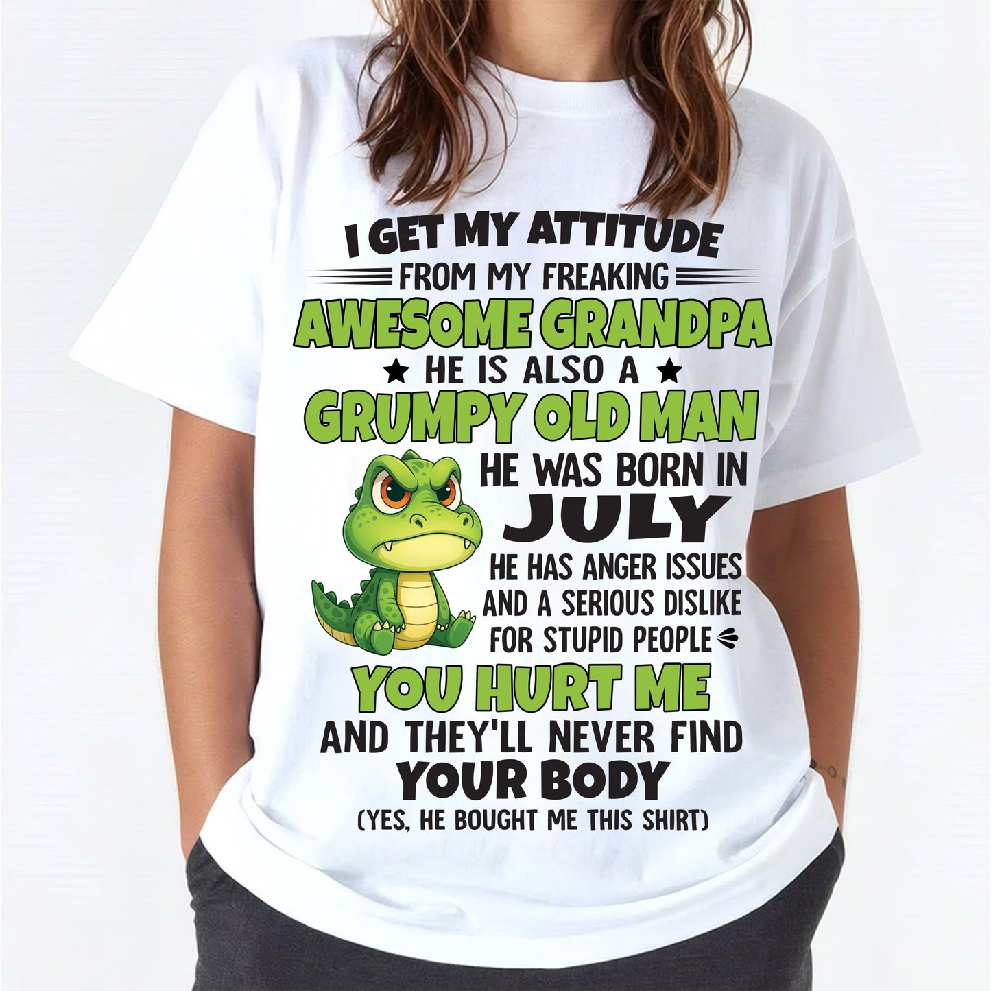 July - Awesome Grandpa Born In July - Special gift for your Grandchildren - TOP07 (SKU09-118-07)