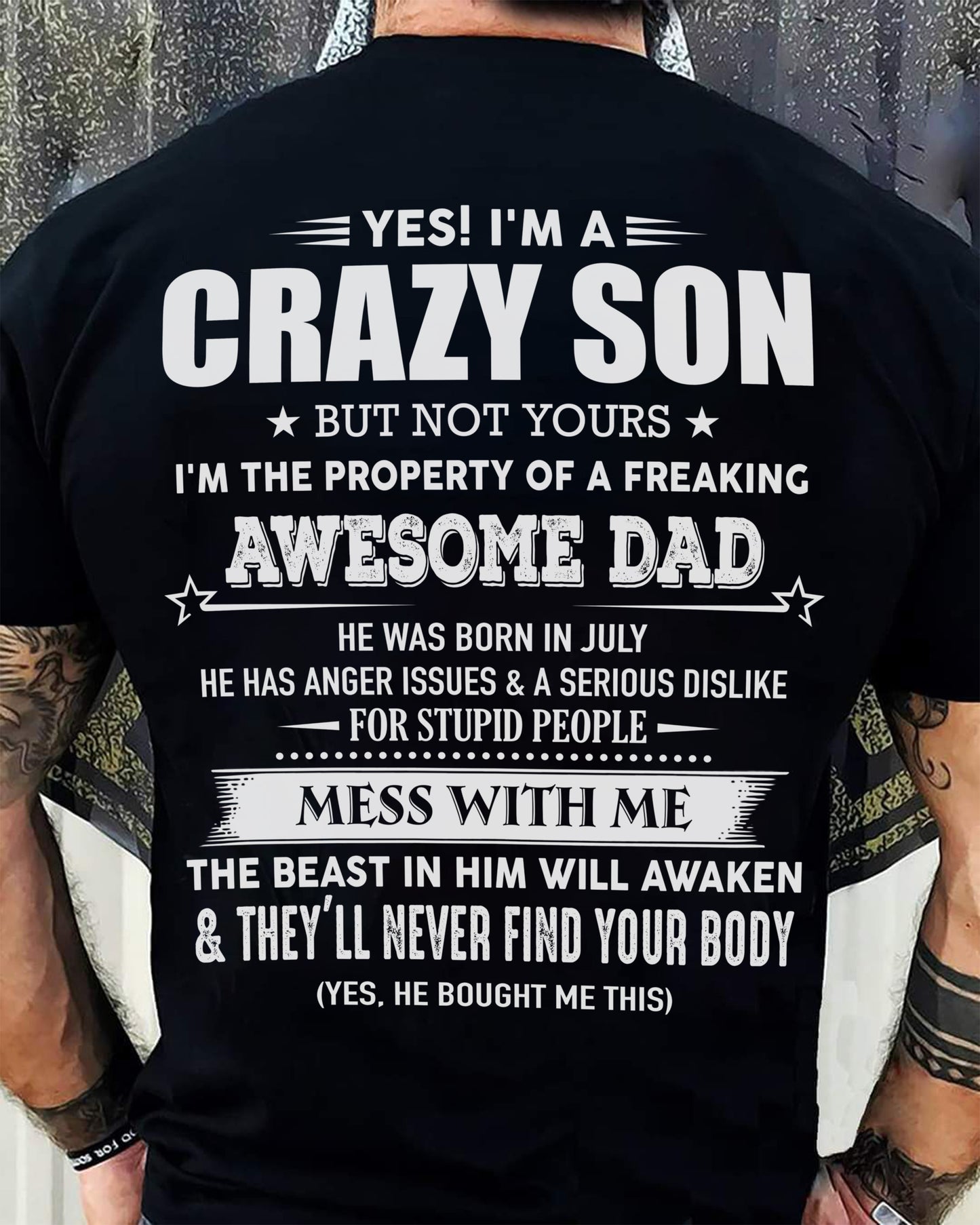 July - Awesome Dad Born In July - Special gift for your Son - TOP07 (SKU07-52-07)