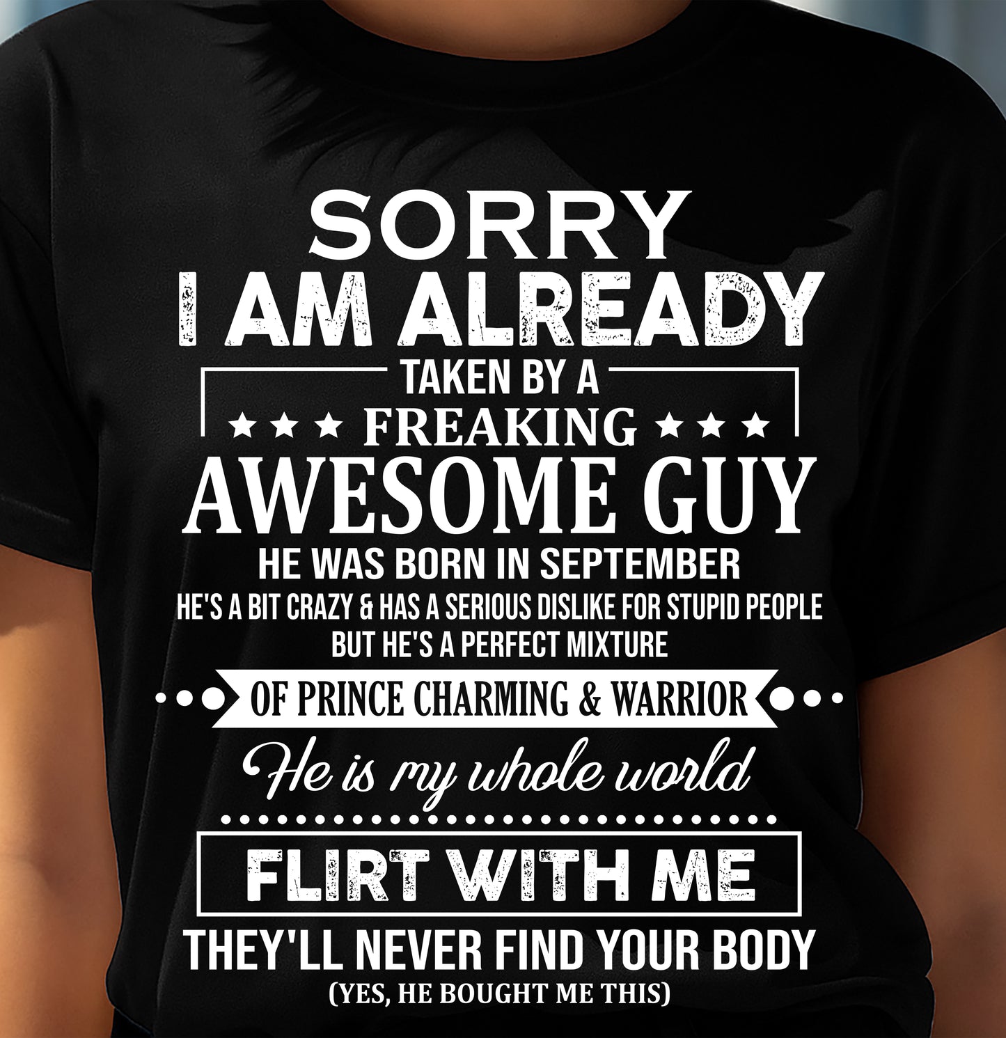 September - Awesome Boyfriend Born In September - Special gift for your Girlfriend - TOP09 (SKU10-44-09)