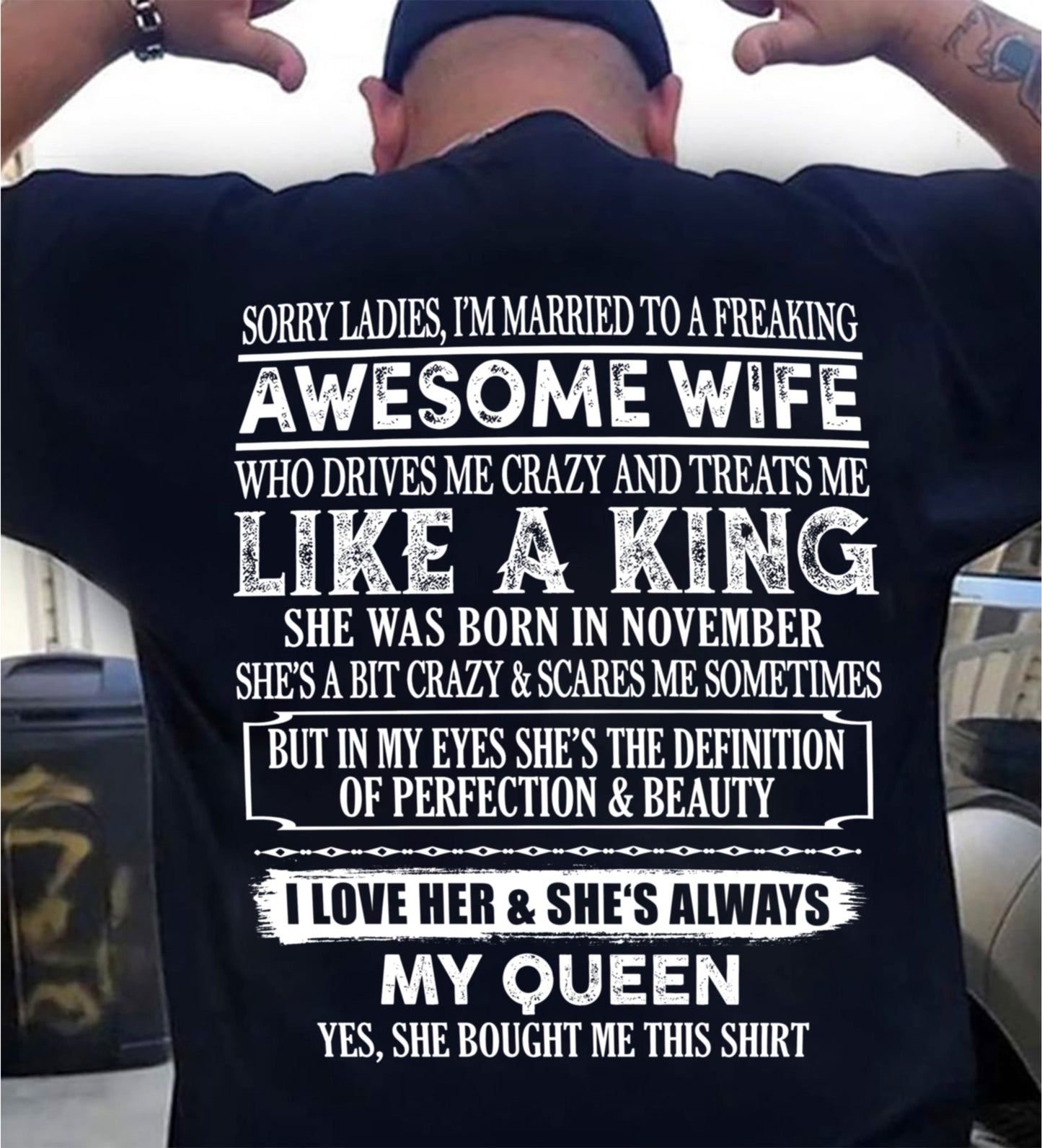 SORRY LADIES, I'M MARRIED WITH HER - SHE WAS BORN IN NOVEMBER - Vivian11