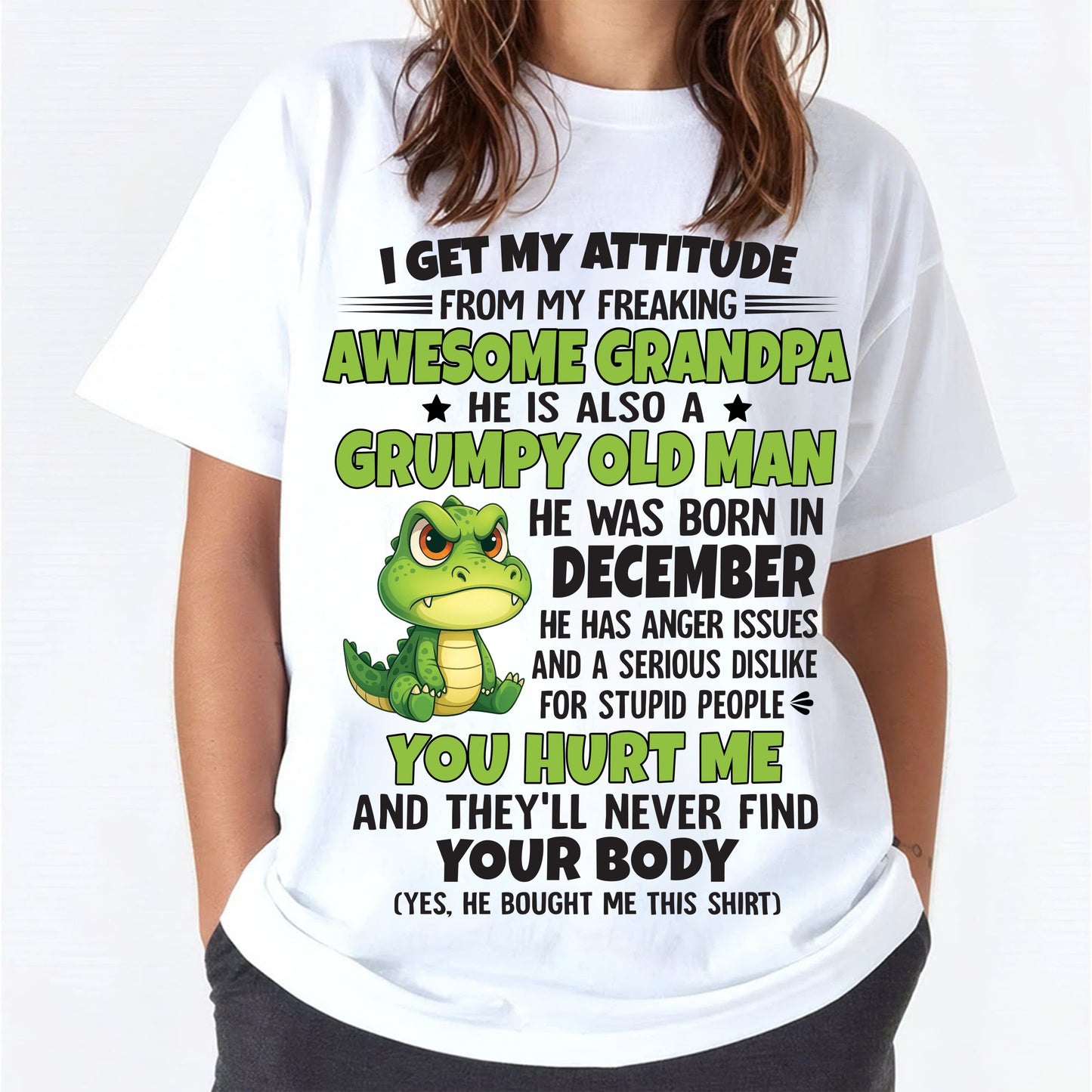 December - Awesome Grandpa Born In December - Special gift for your Grandchildren - TOP12 (SKU09-118-12)