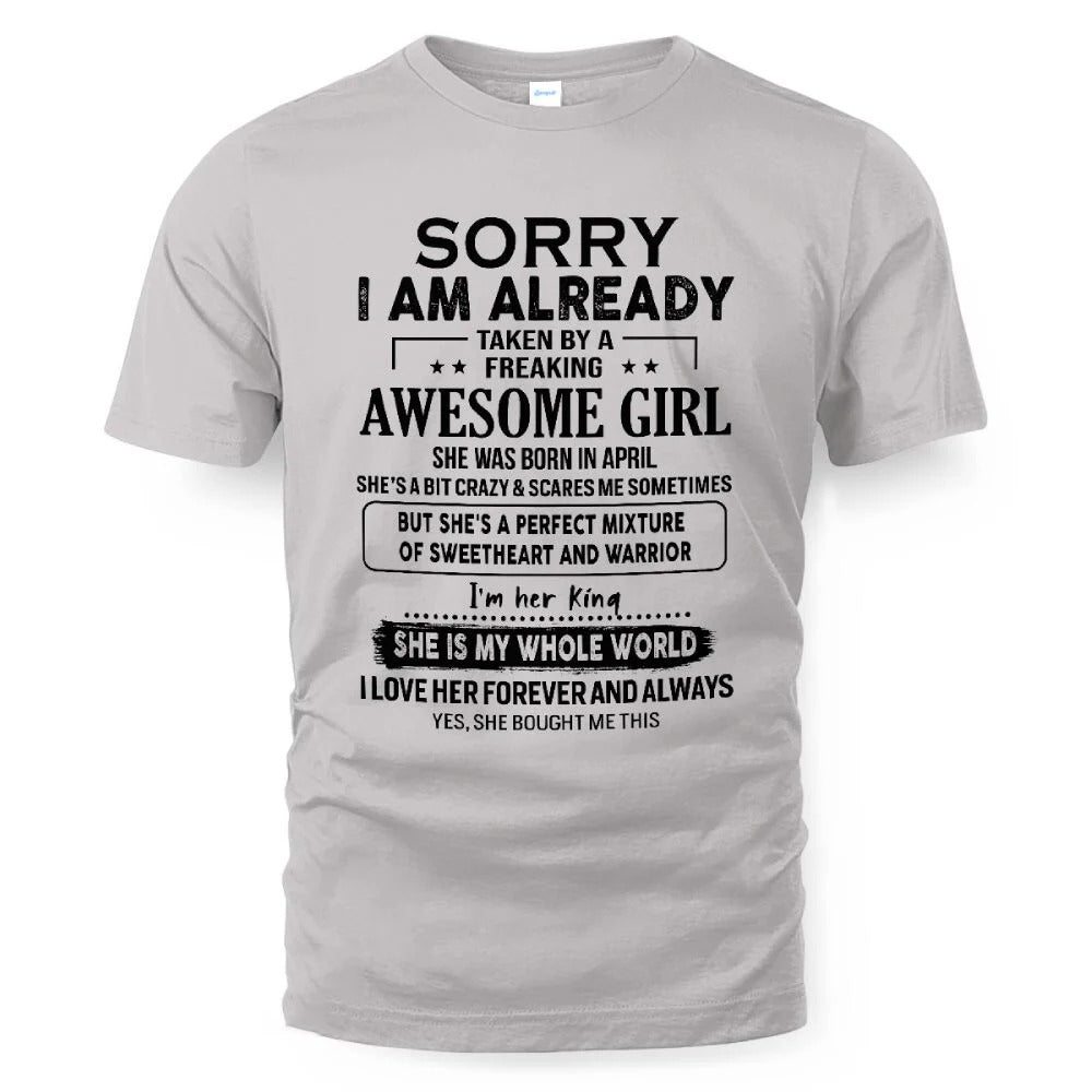 April – Awesome Girlfriend Born In April – Special gift for your Boyfriend – TOP04 (SKUT22-02-04)