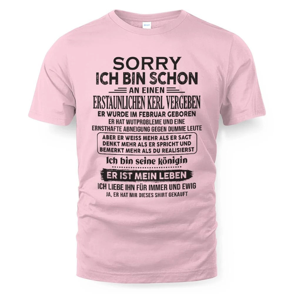 Februar - Toller Freund, geboren im Februar - Besonderes Geschenk für deine Freundin - TOP02 (SKU04-136-02)