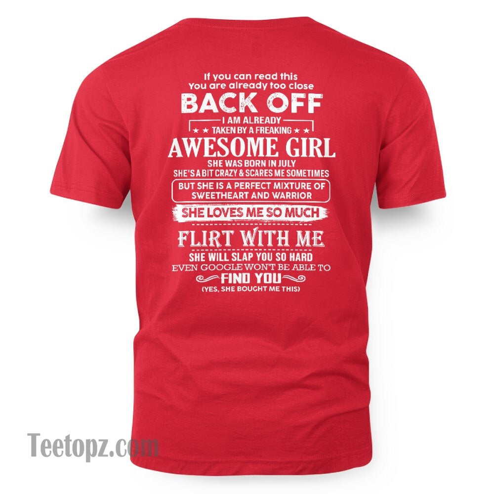 July – Awesome Girlfriend Born In July – Special gift for your Boyfriend – TOP07 (SKU06-25-07)