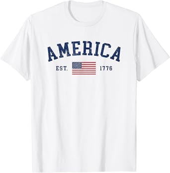 Happy Independence Day USA Patriotic Tee (SKUFES-110)