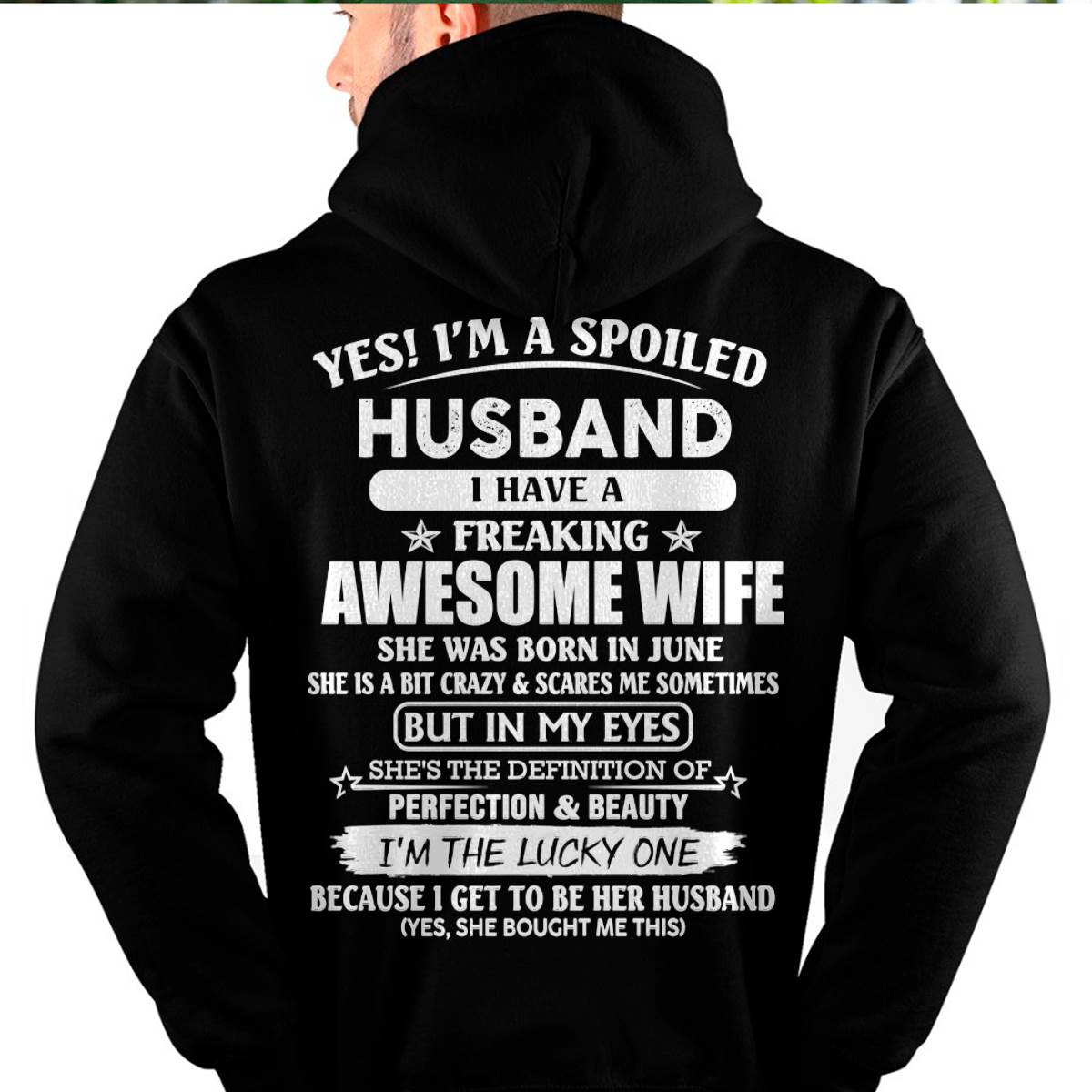 June - Awesome Wife Born In June - Special gift for your Husband - TOP06 (SKUS08-22-06)