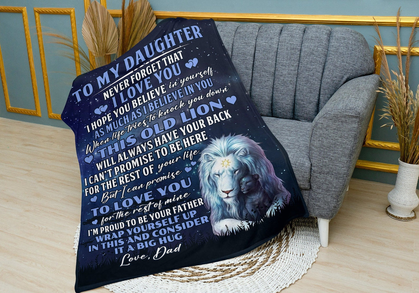 Special Gift For Your Daughter Blanket - From Dad (SKUNOEL-75)