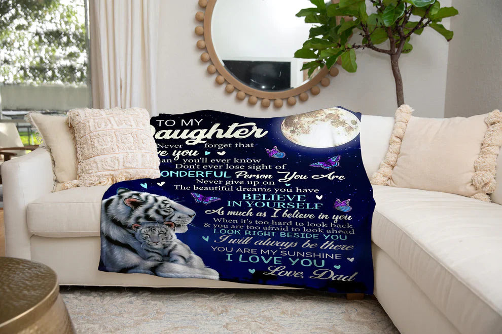 Special Gift For Your Daughter Blanket - From Dad (SKUNOEL-77)