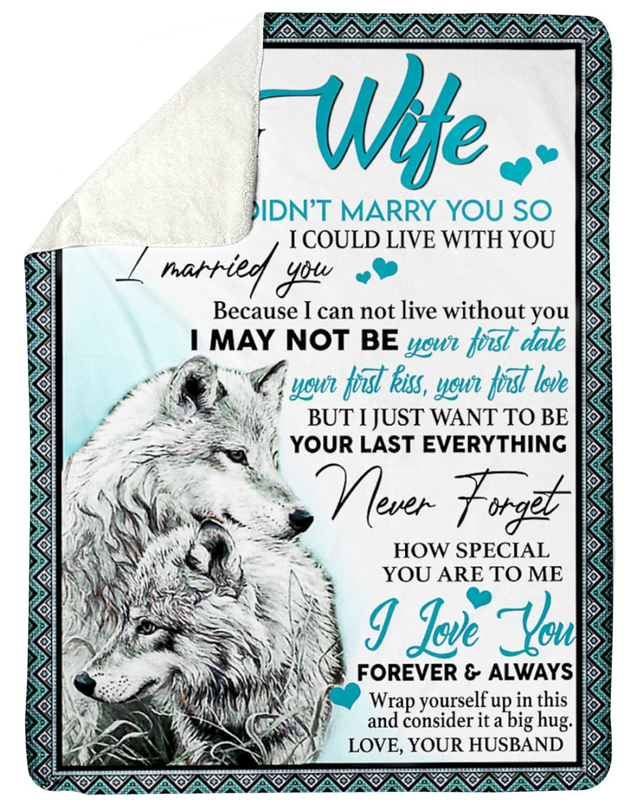 Special Gift For Wife Blanket - From Husband (SKUNOEL-50)