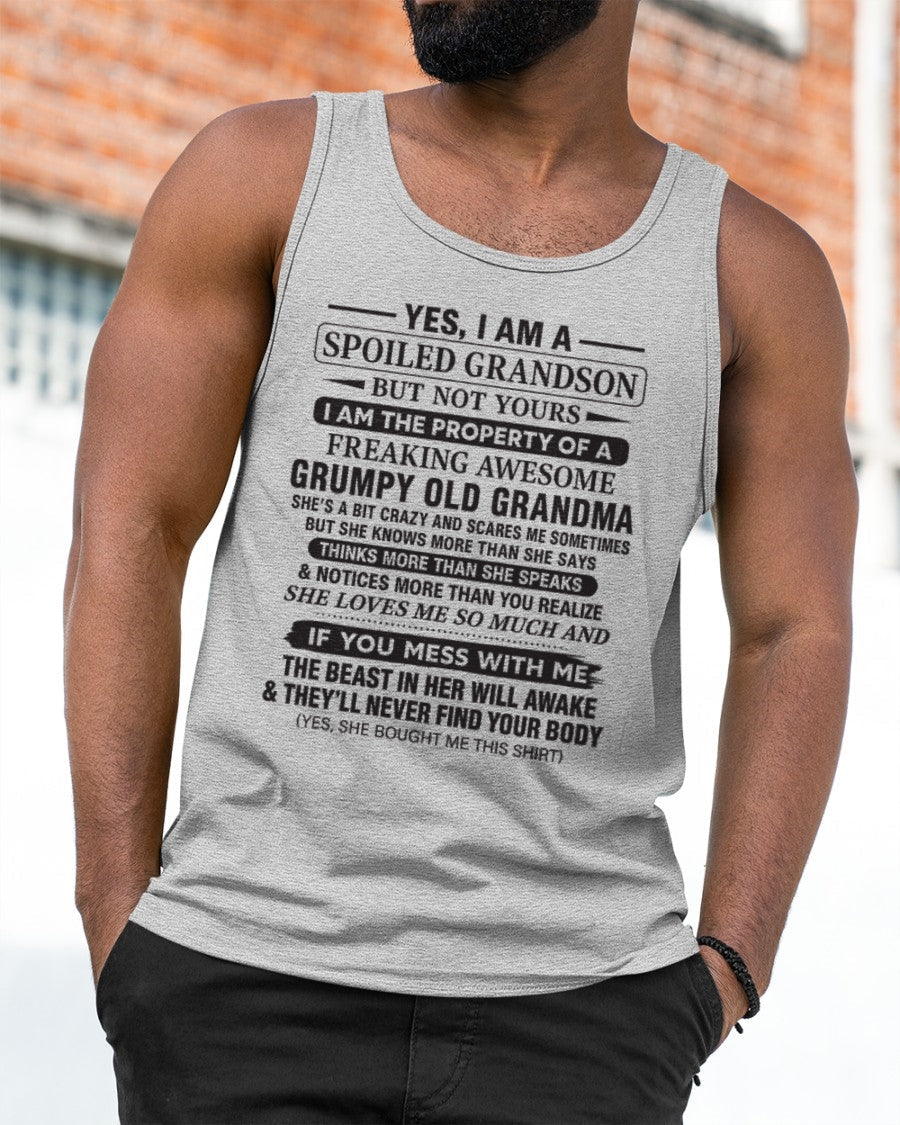 Yes I’m A Stubborn Grandson T-Shirt – Birthday Gift From Grandma / Woman - TOP00 (SKU10-171-00)