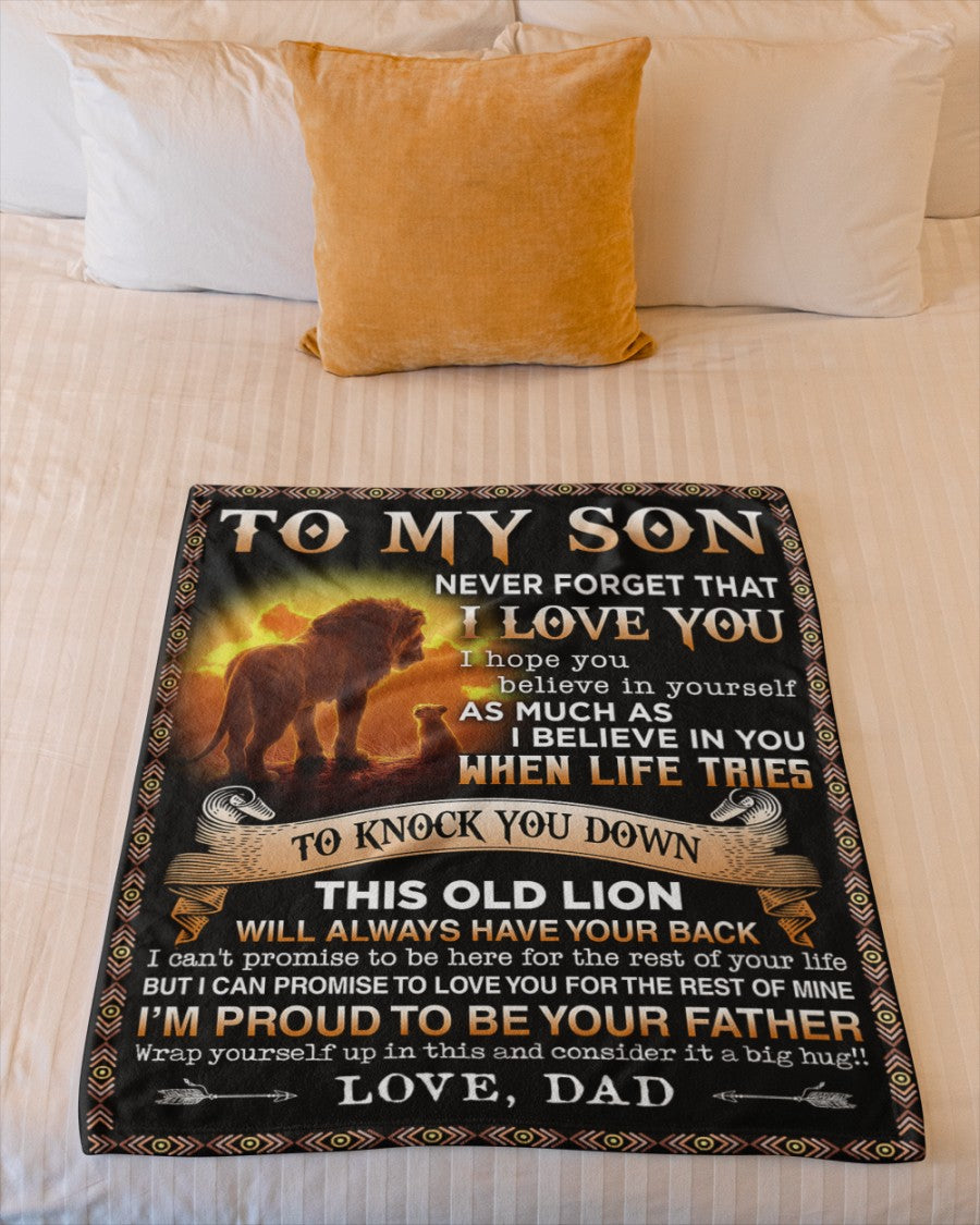 To my Son Love, dad - Blanket (SKUNOEL-68)