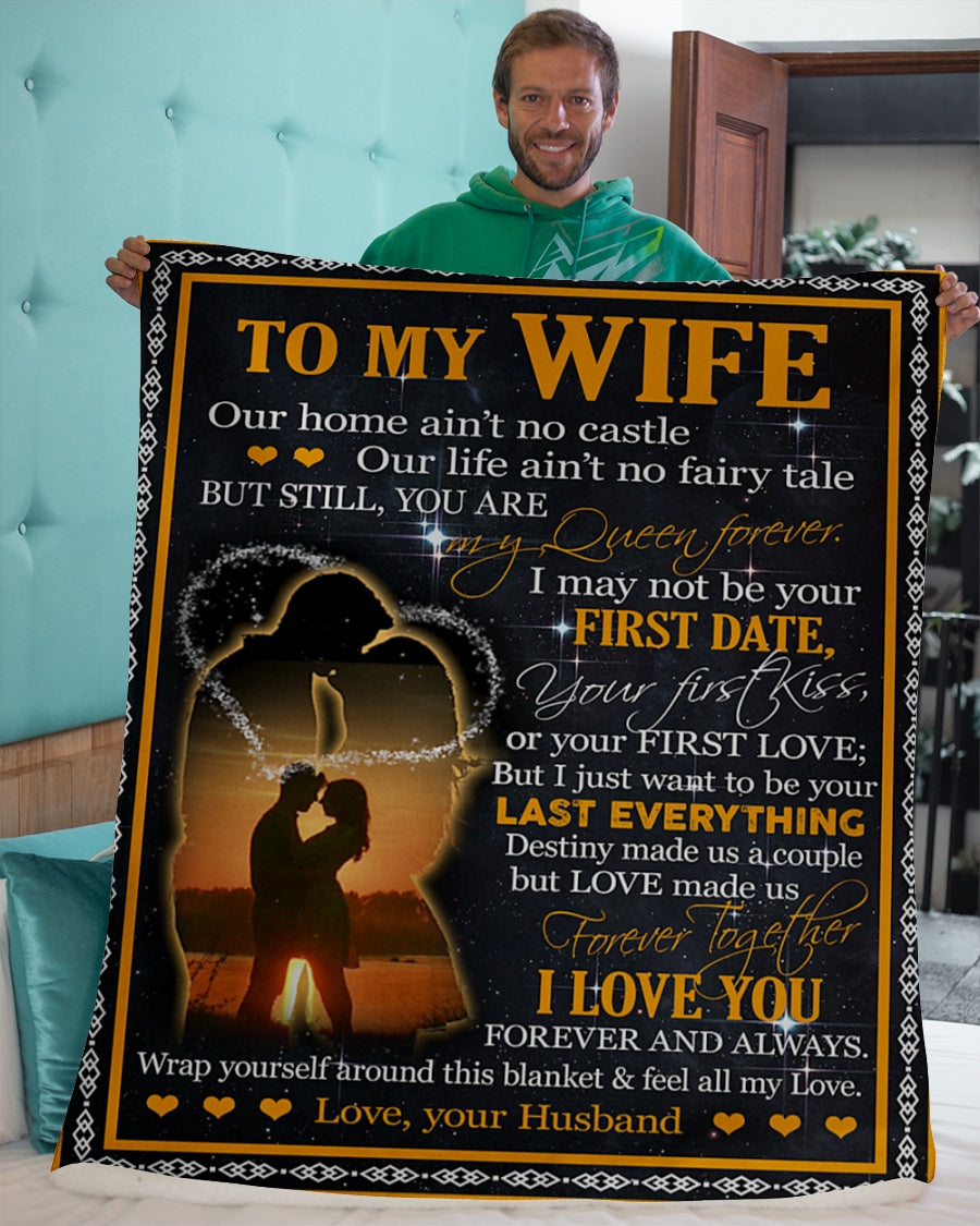 Husband to Wife - Personalized Blanket - Best Gift - To My Wife (SKUNOEL-67)