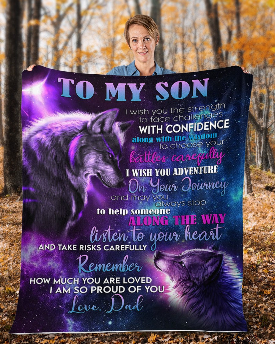 The Perfect Gift For Your Son Blanket - From Dad (SKUNOEL-103)