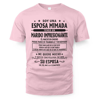 Enero – Esposo increíble nacido en enero – Regalo especial para tu esposa – TOP01 (SKU03-11-01)