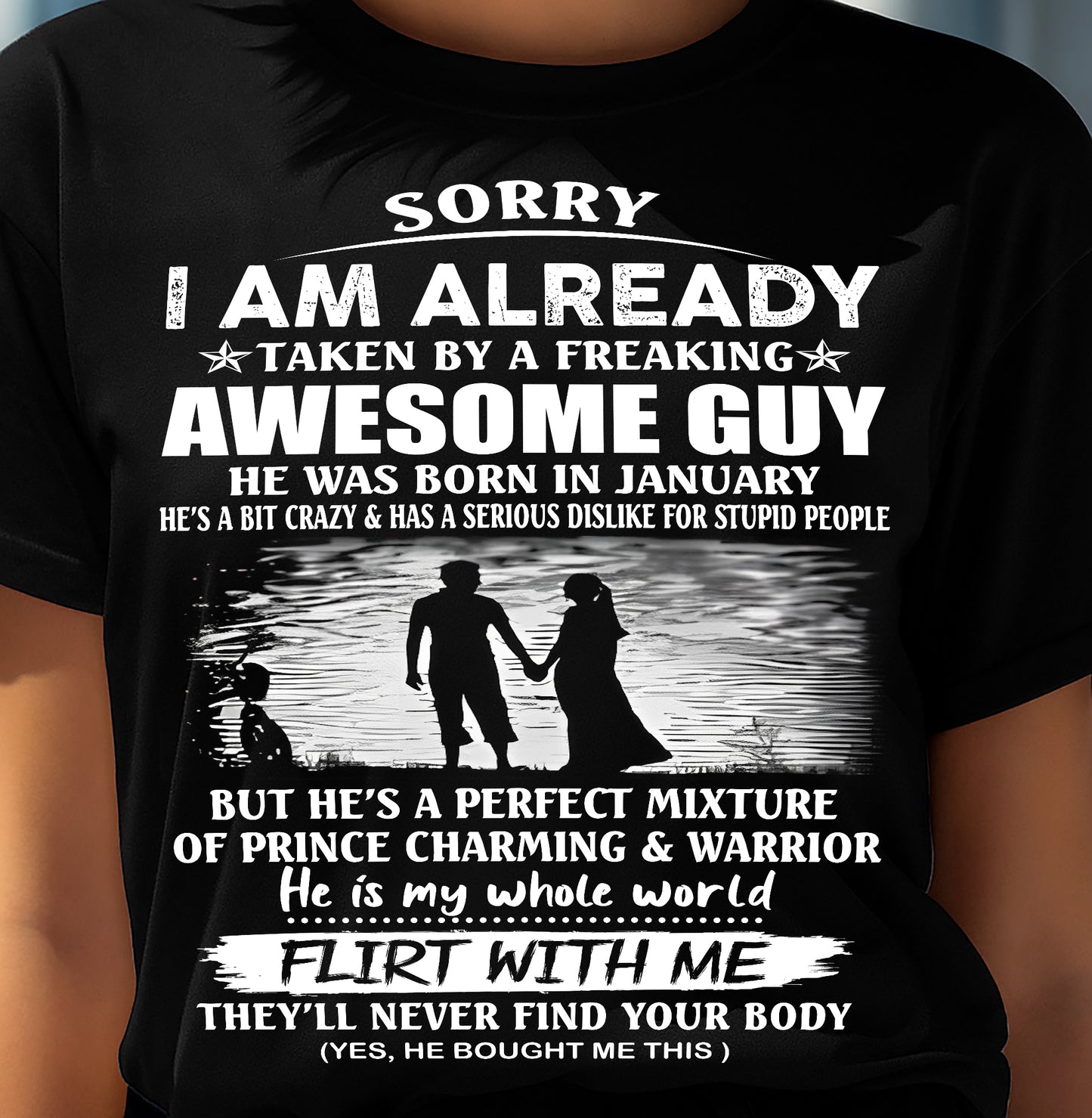 January – Awesome Boyfriend Born In January – Special Gift for Your Girlfriend – TOP01 (SKU26T-01-27-01)