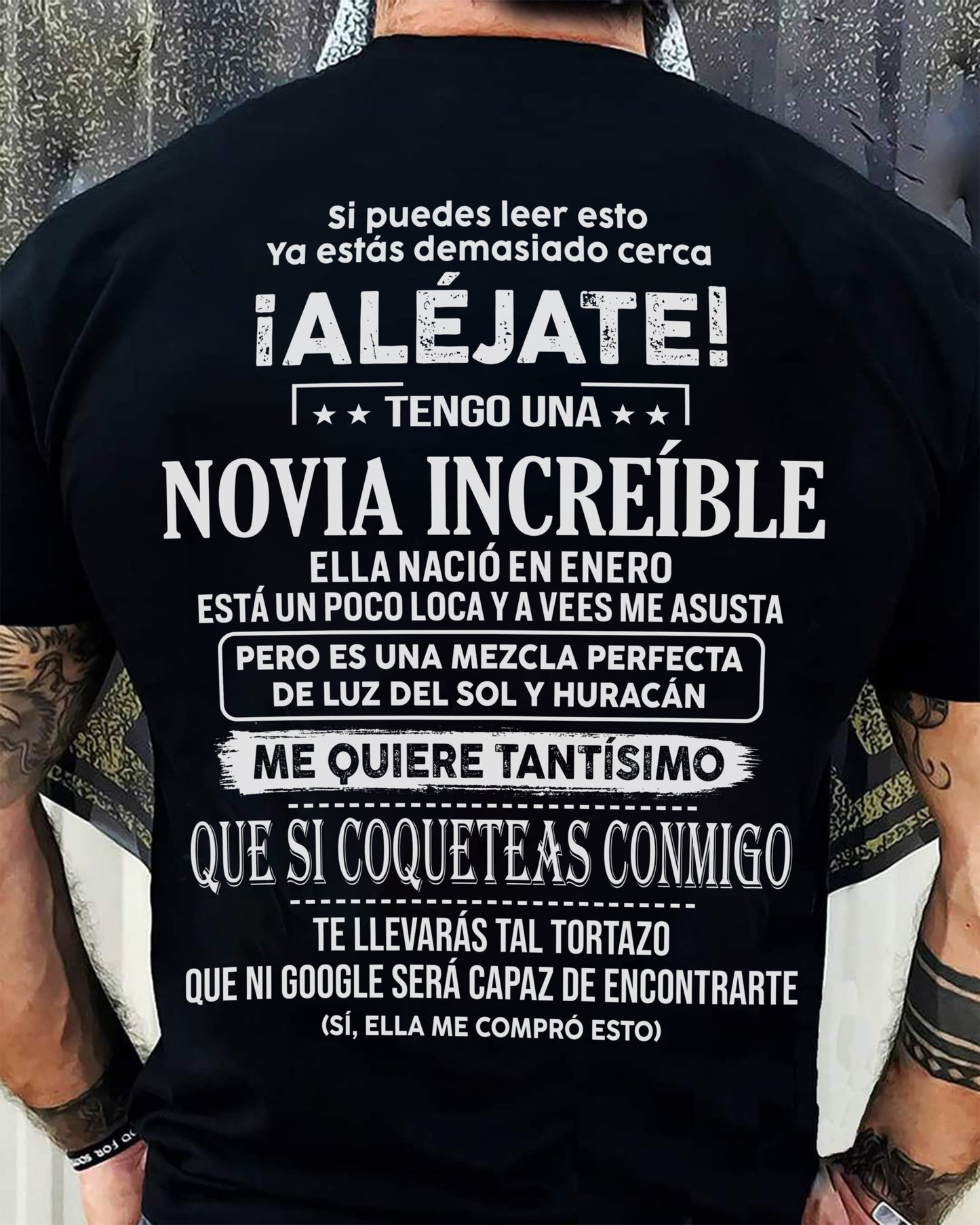 Enero – Novia increíble nacida en enero – Regalo especial para tu novio – TOP01 (SKUT06-55-01)