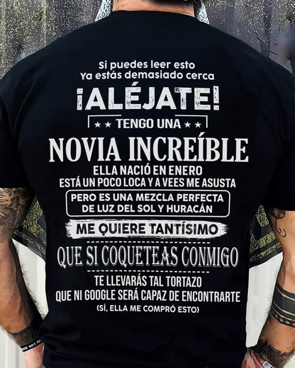 Enero – Novia increíble nacida en enero – Regalo especial para tu novio – TOP01 (SKUT06-55-01)