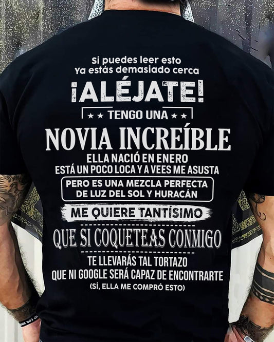 Enero – Novia increíble nacida en enero – Regalo especial para tu novio – TOP01 (SKUT06-55-01)