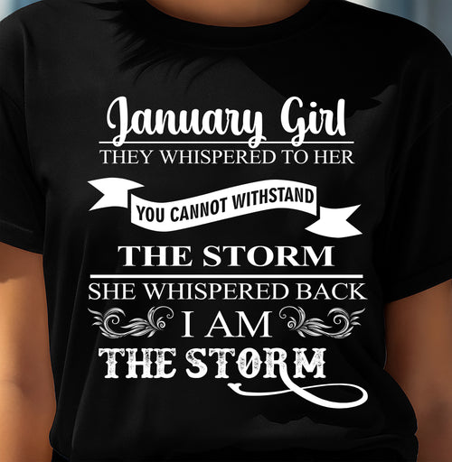 January - Awesome Girl Born In January TOP01 (SKU2607-248-01)