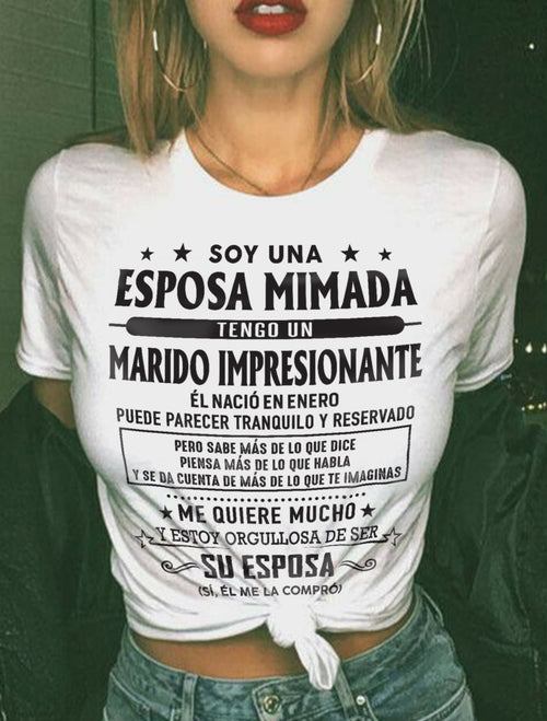 Enero – Esposo increíble nacido en enero – Regalo especial para tu esposa – TOP01 (SKU03-11-01)