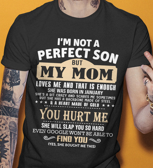 January - Awesome Mom Born In January - Special gift for your Son - TOP01 (SKU10-165-01)