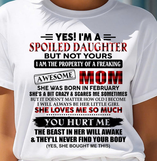 February - Awesome Mom Born In February - Special Gift for your Daughter - TOP02 (SKU2610-93-02)