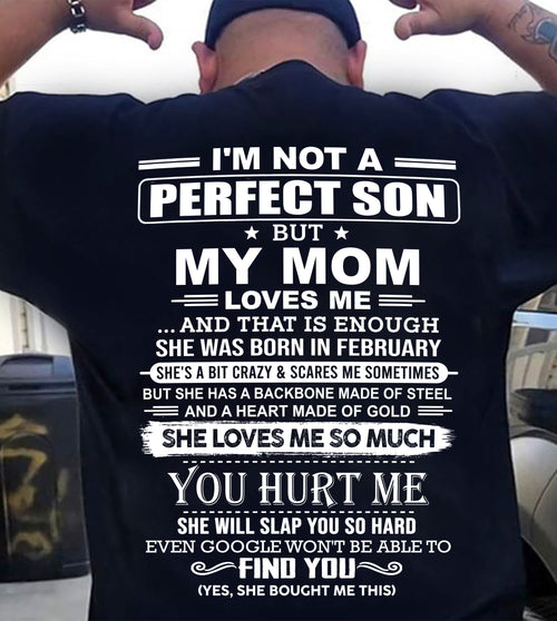 February - Awesome Mom Born In February - Special gift for your Son - TOP02 (SKU2606-327-02)