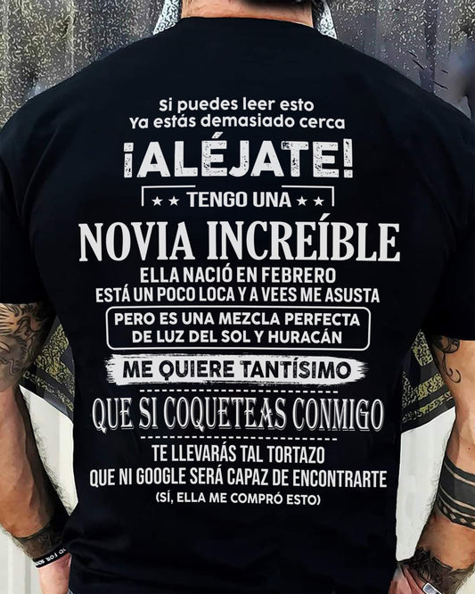 Febrero – Novia increíble nacida en febrero – Regalo especial para tu novio – TOP02 (SKUT06-55-02)