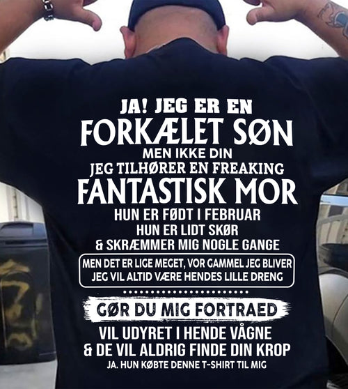 Februar - Fantastisk mor født i februar - Særlig gave til din søn - TOP02 (SKU2606-41-02)
