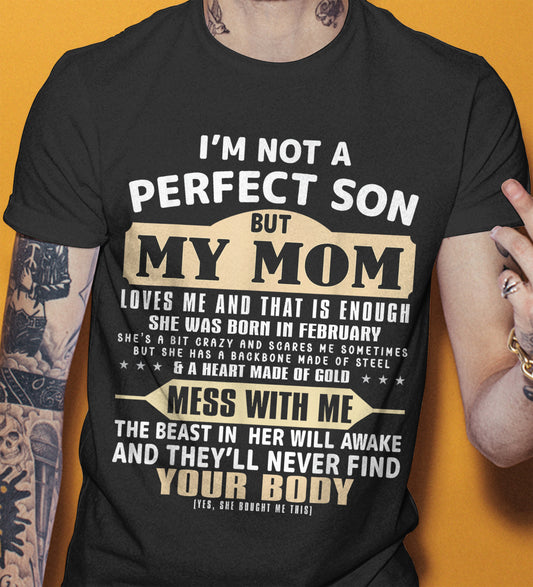 February - Awesome Mom Born In February - Special gift for your Son - TOP02 (SKU10-62-02)