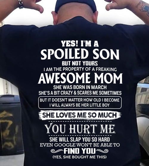 March - Awesome Mom Born In March - Special gift for your Son - TOP03 (SKU2606-353-03)