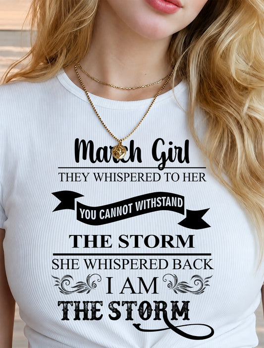 March - Awesome Girl Born In March TOP03 (SKU2607-343-03)