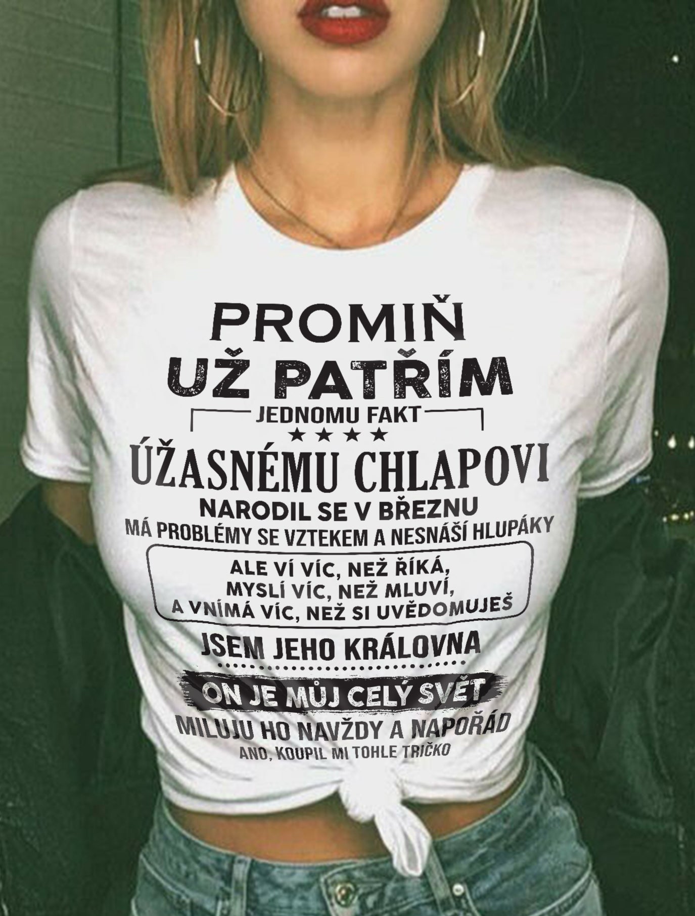 Březen - Úžasný přítel narozený v březnu - Speciální dárek pro vaši přítelkyni - TOP03 (SKU05-41-03)