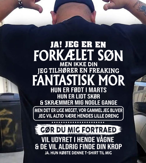 Marts - Fantastisk mor født i marts - Særlig gave til din søn - TOP03 (SKU2606-41-03)