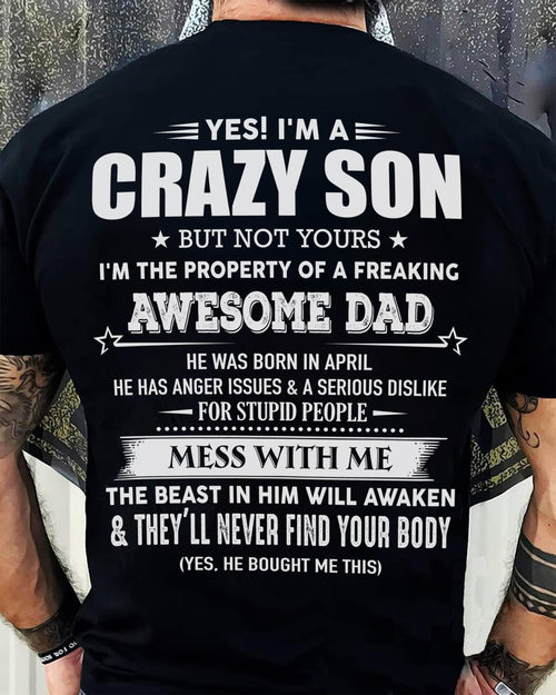 April - Awesome Dad Born In April - Special gift for your Son - TOP04 (SKU07-52-04)