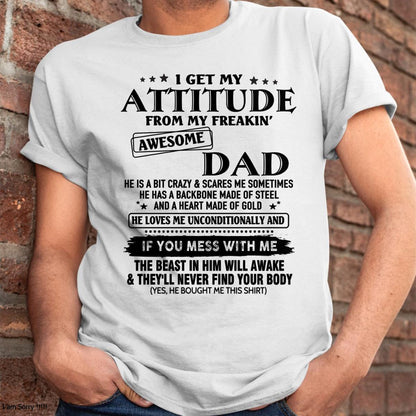 Attitude - Awesome Dad - Perfect gift for your son - TOP00 FROM MAN (SKU-TDADC-00)