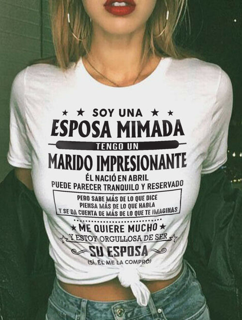 Abril – Esposo increíble nacido en abril – Regalo especial para tu esposa – TOP04 (SKU03-11-04)