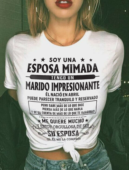 Abril – Esposo increíble nacido en abril – Regalo especial para tu esposa – TOP04 (SKU03-11-04)