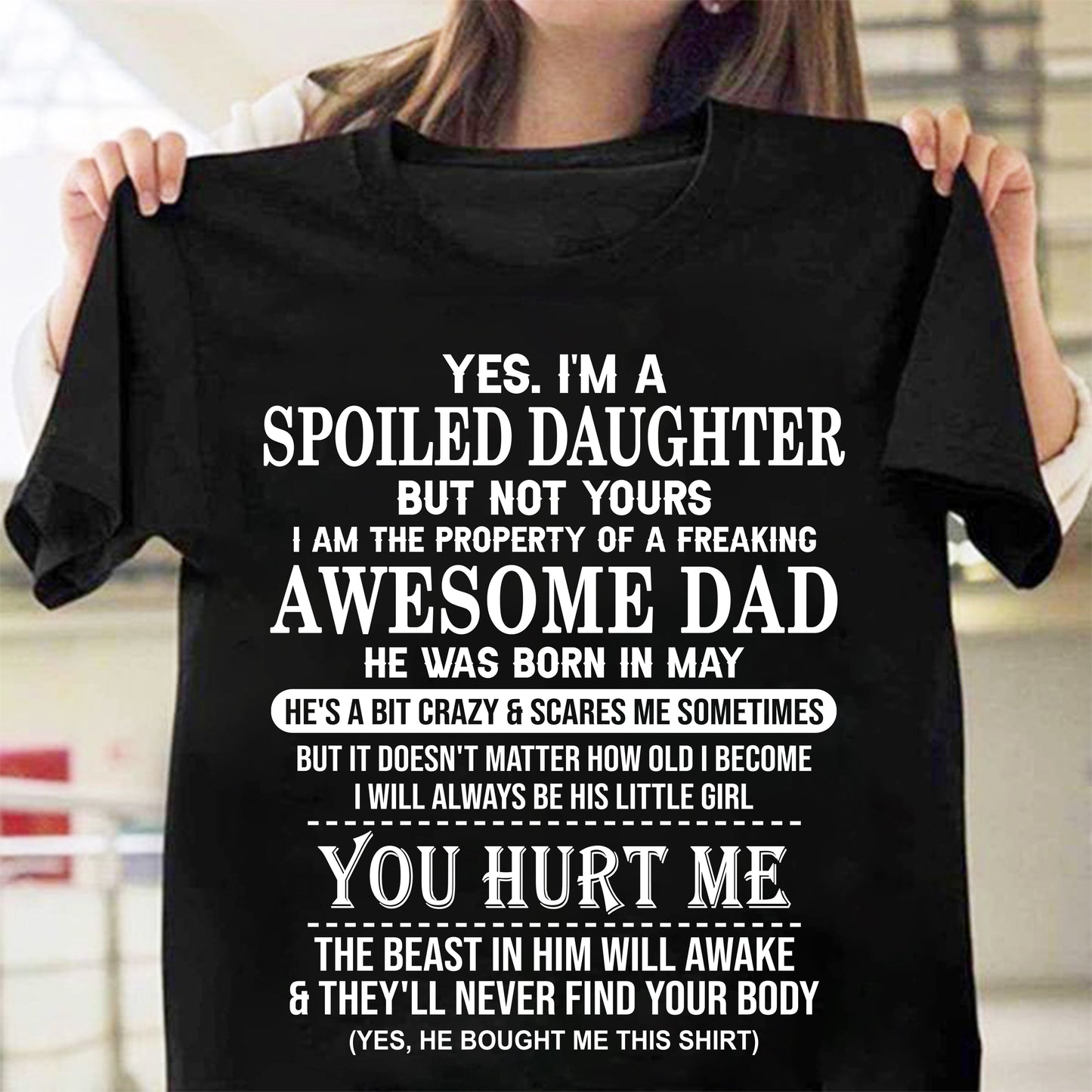 May – Awesome Dad Born In May – Special Gift For Your Daughter – TOP05 (SKU10-121-05)