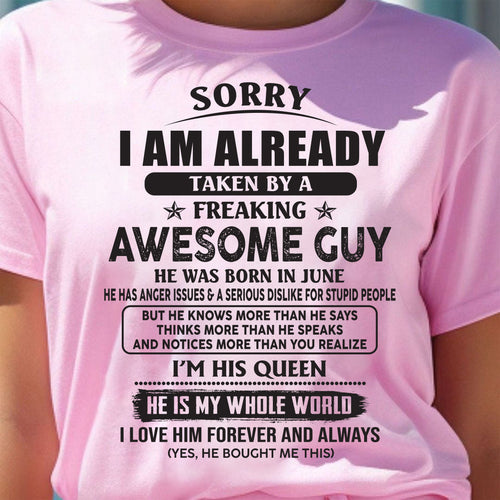 June - Awesome Boyfriend Born In June - Special gift for your Girlfriend - TOP06 (SKU07-177-06)