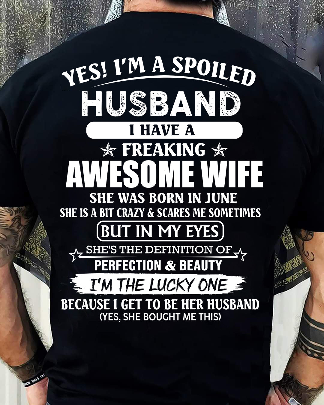 June - Awesome Wife Born In June - Special gift for your Husband - TOP06 (SKUS08-22-06)