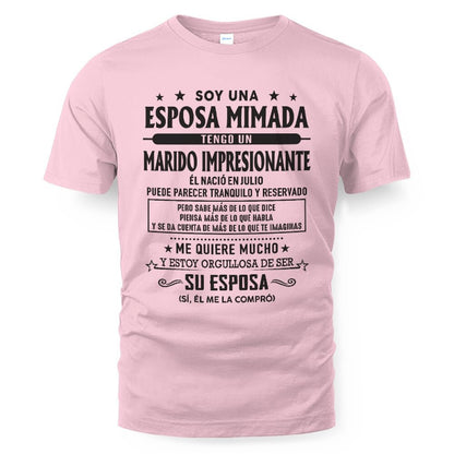 Julio – Esposo increíble nacido en julio – Regalo especial para tu esposa – TOP07 (SKU03-11-07)
