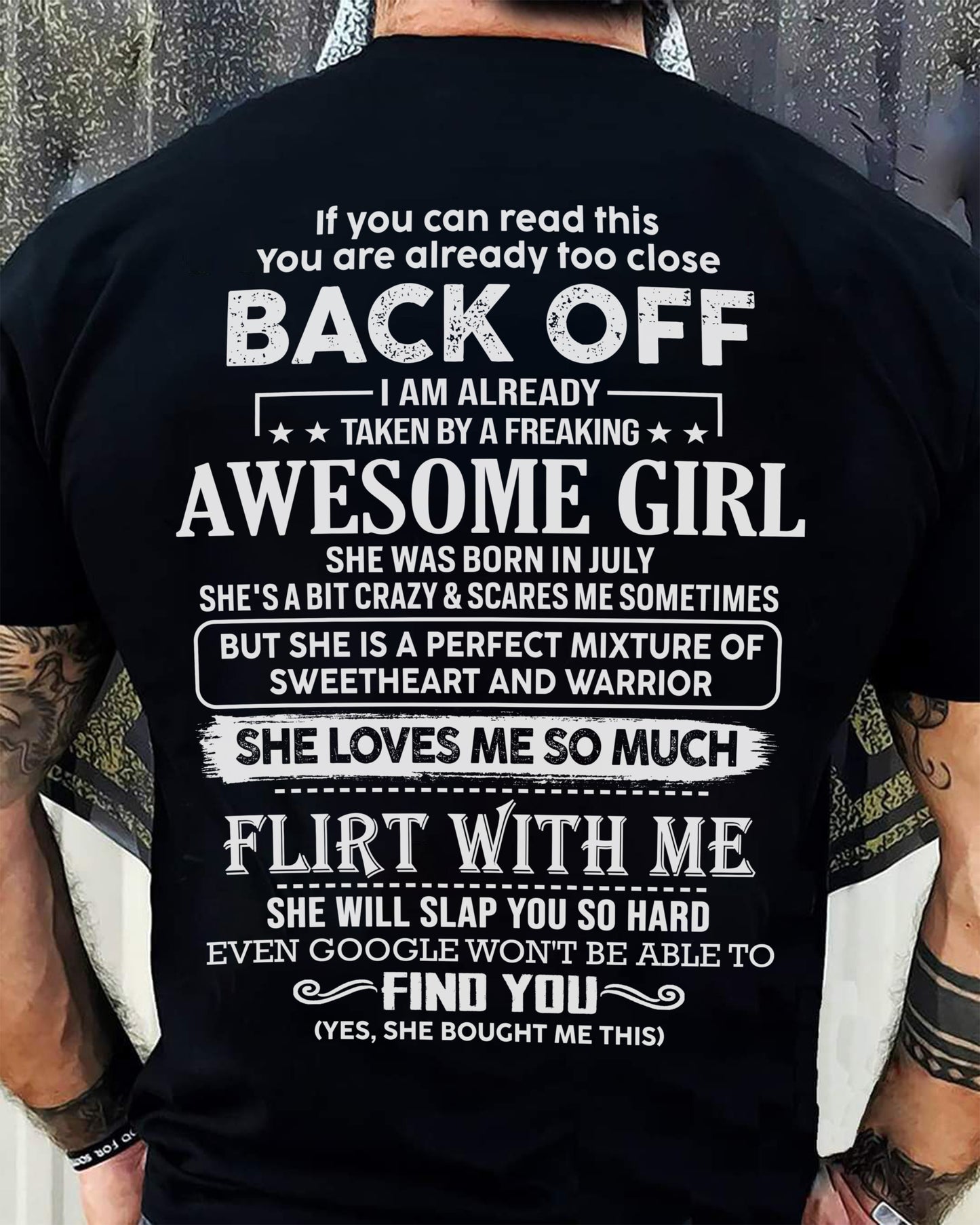 July – Awesome Girlfriend Born In July – Special gift for your Boyfriend – TOP07 (SKU06-25-07)