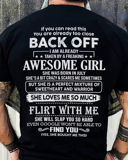 July – Awesome Girlfriend Born In July – Special gift for your Boyfriend – TOP07 (SKU06-25-07)